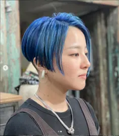 2023年春♡個性派ヘア×ハイトーンカラーブルー by Blue Hair Make<br>【ブルーヘアメイク】