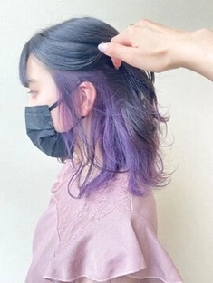 インナーカラー×purple