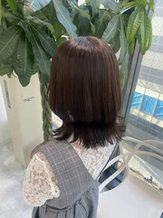 【TOMOHIRO指名限定】色持ち透明感カラー+髪質改善トリートメント