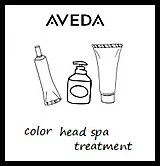 【オススメ★】AVEDAカラー＋炭酸スパ＋リペアtr¥14740→¥12000