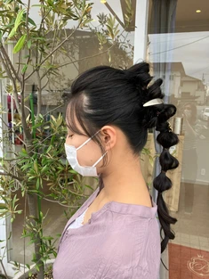 【尾張旭市　旭前駅】20代　ヘアアレンジ　1