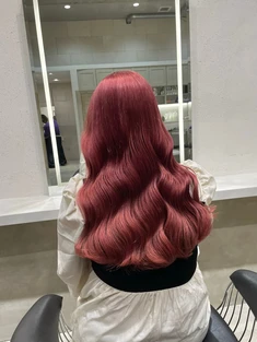 艶髪×ピンクカラー