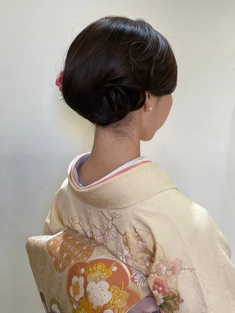 ロング着付けヘアアレンジ