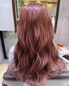 Hair style【26】ピンクブラウンウェーブロング