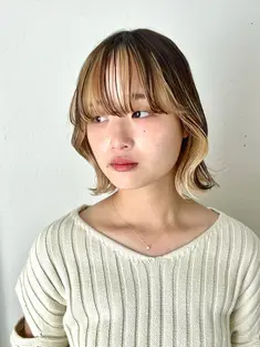  stylist 谷口 優希　コントラストの効いたインナーデザイン