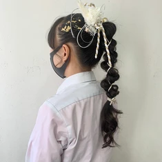 学生ヘアアレンジ！あみおろしポニー