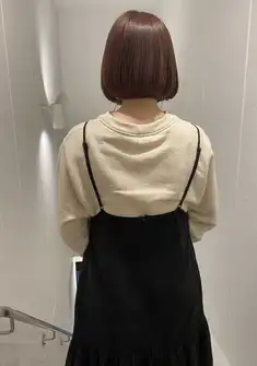 切りっぱなしボブstyle.ブランジュカラー