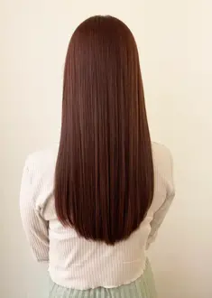 つや髪レッドブラウン　韓国風カラー