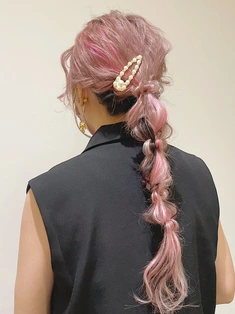 ヘアアレンジ ハイトーン