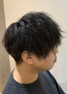 《Agu hair》メンズ波巻きパーマ✕マッシュ