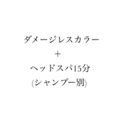 【カラーとヘッドスパの人気メニュー☆】カラー+ヘッドスパ15分