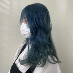 韓国風透明感カラー/デザインブルー