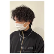 【男磨き】 カット＋ツイスパ＋眉カット＋トリートメント￥19800→￥15400