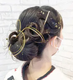 【ヘアアレンジ】和装は【水引】を使ったヘアアレンジで晴れやかに！