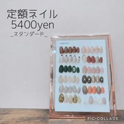 【オフ無料】ハンドジェルネイル☆スタンダードネイル　5400円