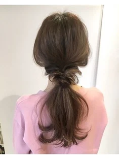 〈HAIRLOGY〉 ナチュル上品ゆるヘアアレンジ by早川