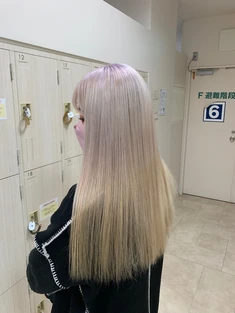 艶髪×ホワイトカラー/ラベンダーホワイト