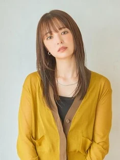 シースルーバング大人ストレート