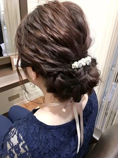 およばれヘアアレンジ