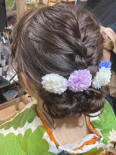 卒業式　ヘアセット アレンジ