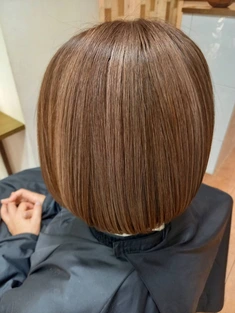 link hair style【10】ハイライトボブ