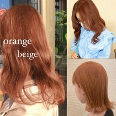 スタイリスト 小林 あみ　orange color