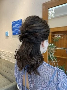 【目黒・不動前】結婚式ヘアアレンジ・ハーフアップ