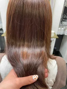 韓国風艶髪ブラウンカラー