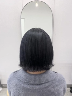 《花屋併設》ダークアッシュマッシュヘアーカールラフ◎30代40代