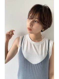 新田祐樹　大人かわいいボブヘアマッシュショート