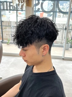 Ops hair 大名店 men's perm style